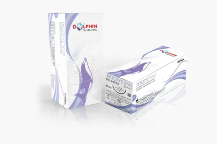 PETCRYL POLYGLYACTIN 910 (VIOLET)  COATED & BRAIDED, 3/8 CIRCLE REVERSE  CUTTING 12MM , ABSORBABLE SURGICAL SUTURE USP, 45CM, 5-0